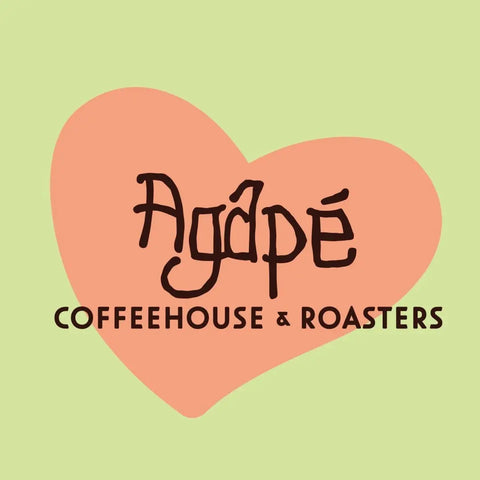 Agape Coffeehouse x Our Black 12oz Block Bottom and 5lb Stand-Up Pouches