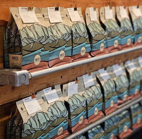 Kawa Coffee's Custom 12 oz Block Bottom Pouch Enviro Flex Pack