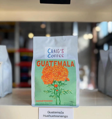 Craig’s Coffee x our Block Bottom Pouch 12 oz with Valve