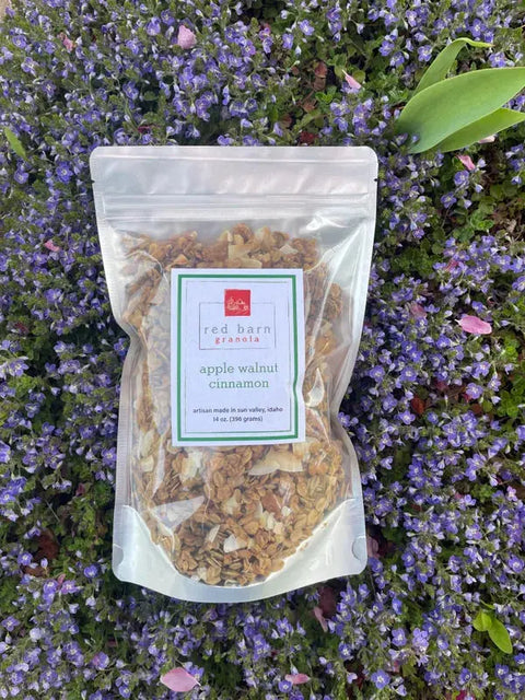 Red Barn Granola x12 oz Clear Black Stand Up Pouch